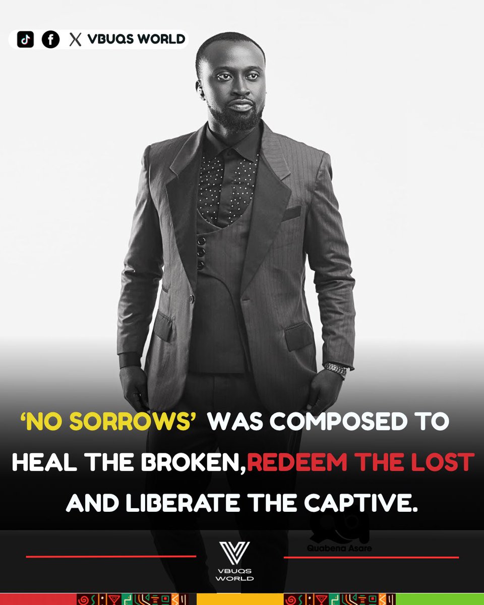 The heart of ‘No Sorrows’ is simple; Hope, Redemption, Freedom.

‘No Sorrows’ is a soul sound given to Christian Act <a href="/quabenaasare_hm/">NEW SINGLE NO SORROWS ON ALL STREAMING OUTLETS</a> for this purpose: to uplift the broken, redeem the lost, and set the captive free.

Stream new single ‘NO SORROWS’ via ditto.fm/no-sorrows