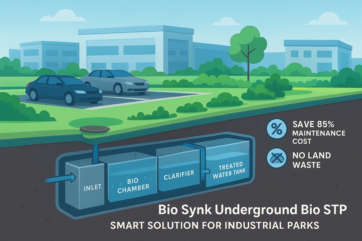 bio_synk's tweet image. Industrial Park Sewage Treatment Plant by Bio Synk
Why waste valuable land for your STP?
Our Underground Bio Sewage Treatment Plant (Bio STP) 
📞 +91 95512 61154 📧 md@biosynk.co.in
🔗 biostp.co.in/industrial-par…
#BioSynk #IndustrialSTP #UndergroundSTP #BioSTP #SewageTreatmentPlant