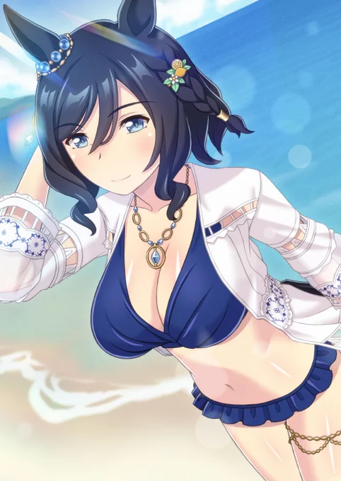 Summer is just around the corner in the Southern Hemisphere. Would you like to spend it with me? #UmaMusume #EishinFlash