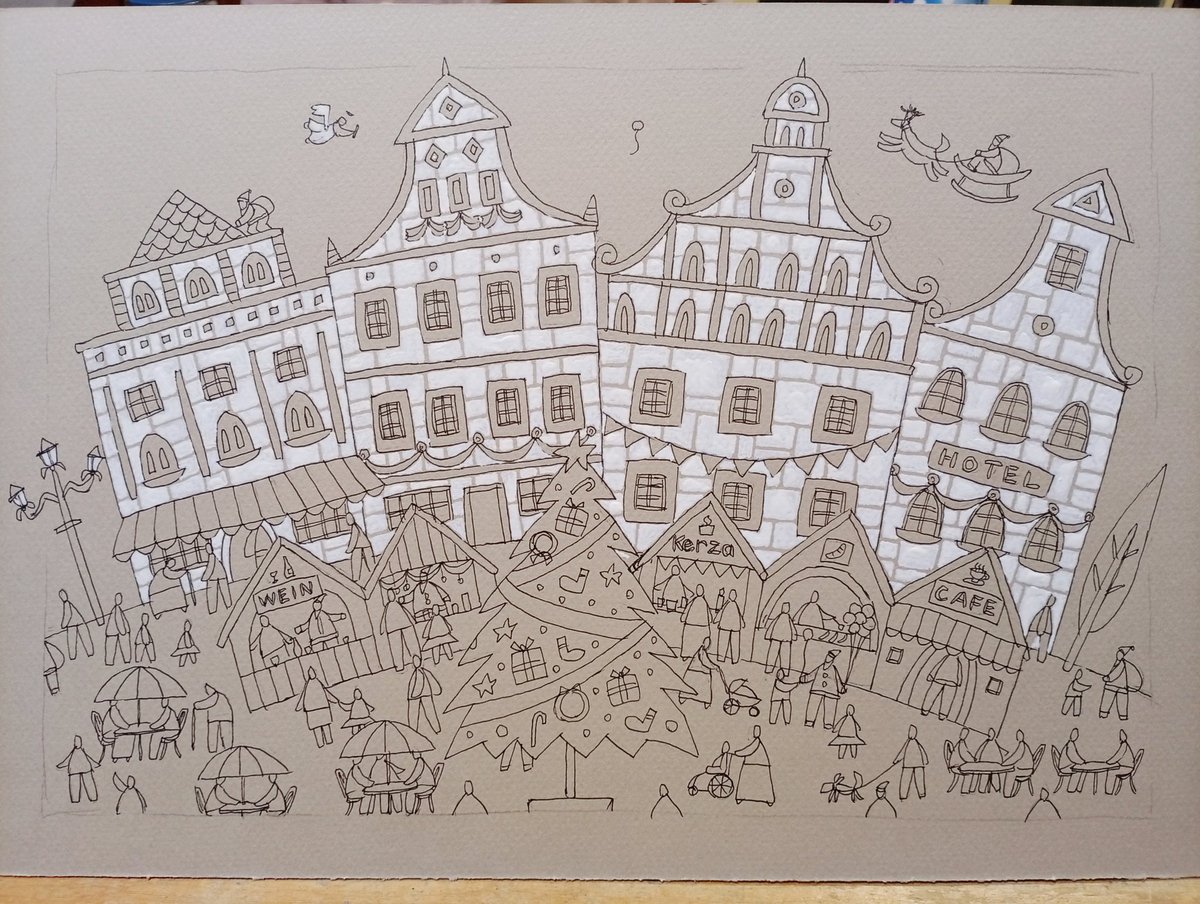 奥村ユズル　水彩画原画　エーゲ海のプチホテル 奥村ユズル水彩画原画エーゲ海のプチホテル