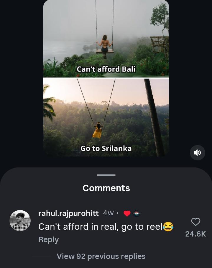 Shafali_18's tweet photo. Ig comment never disappoint....😭😂 https://t.co/QWViog3p7F