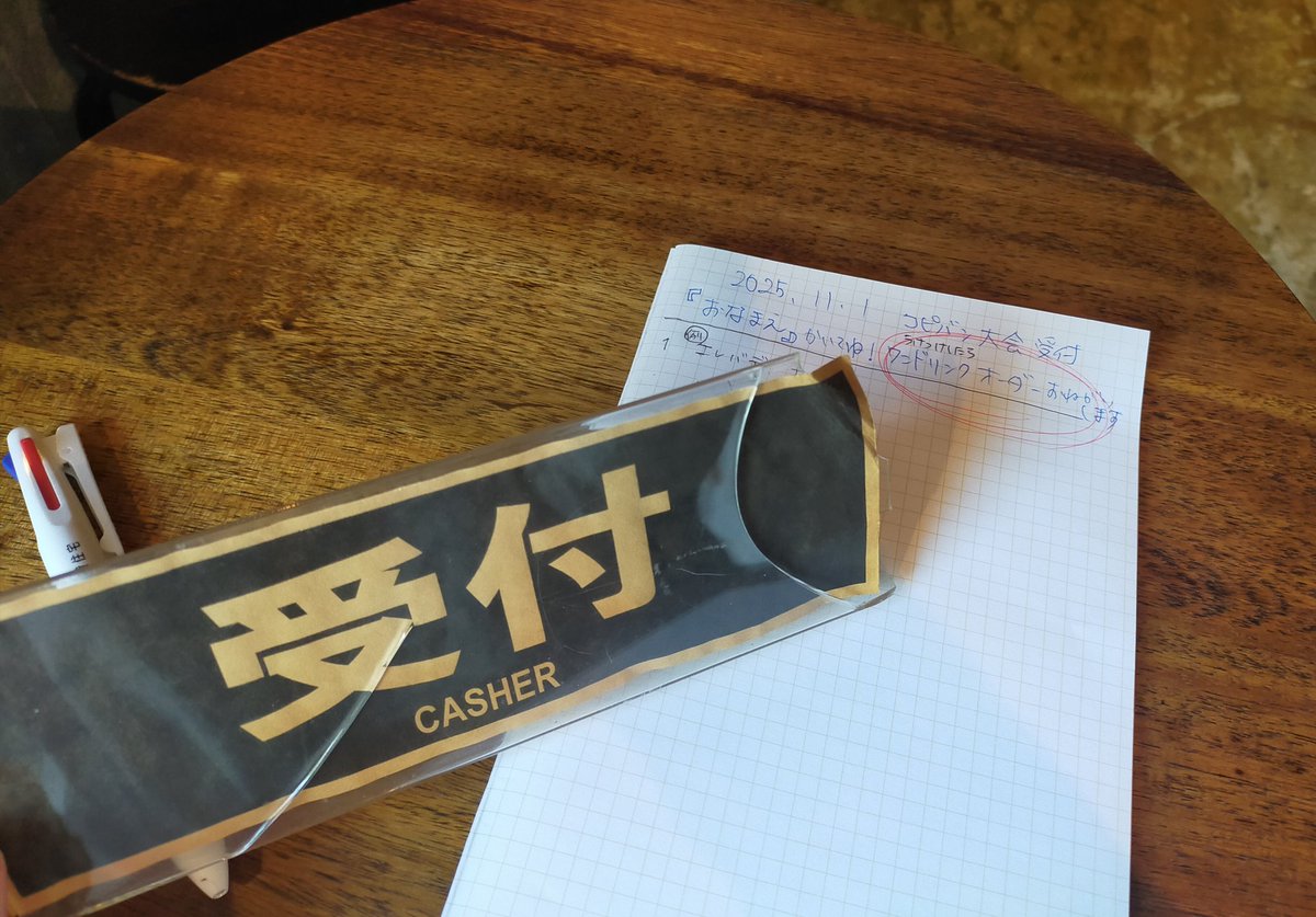 コピバン大会オープンしました！
やるぜ！