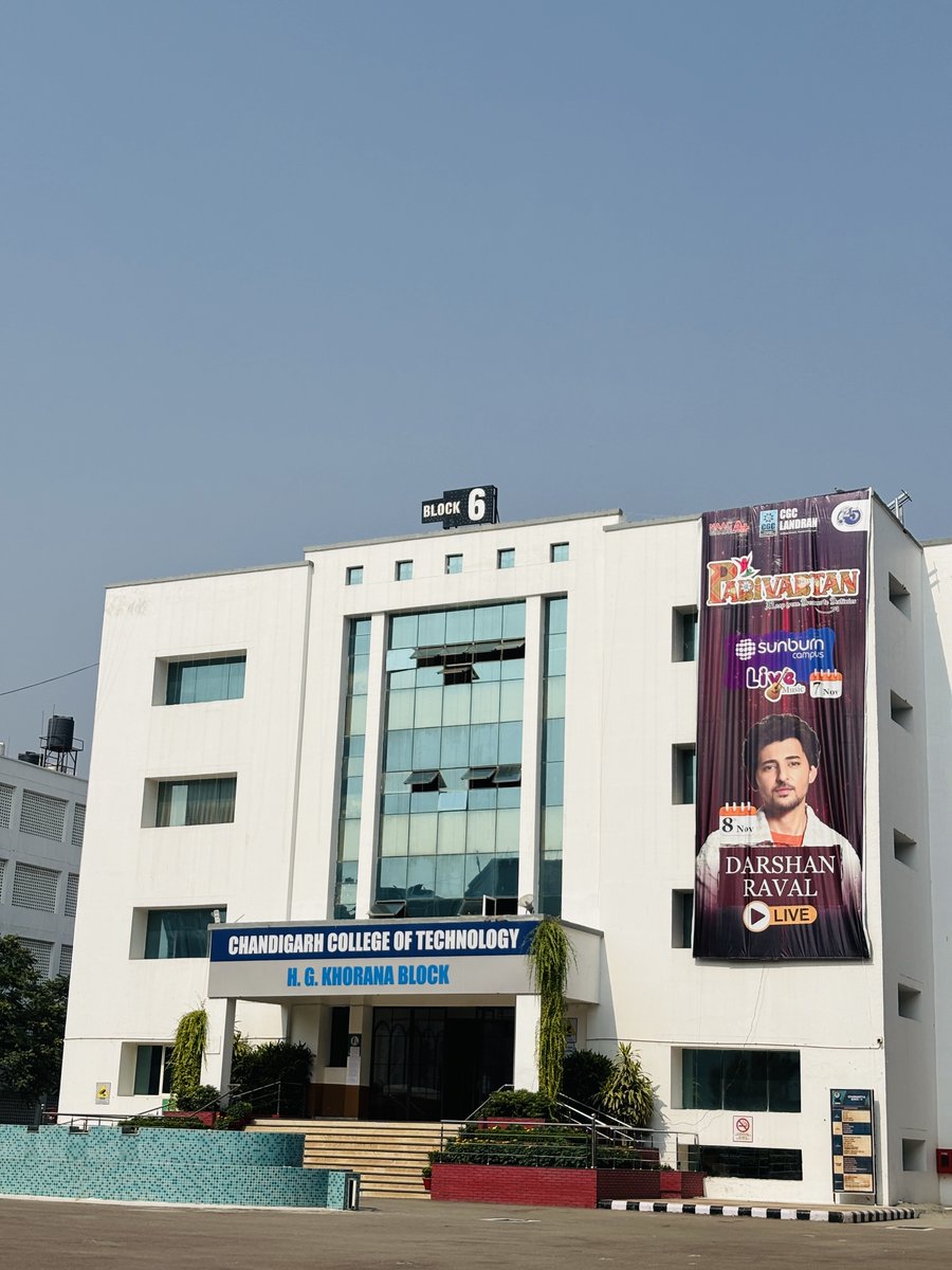 CGCPunjab's tweet photo. The entire CGC Landran campus is buzzing with excitement as we gear up to welcome the heartthrob himself - Darshan Raval! Catch him live on 8th November at Parivartan 2K25 — where music, magic, and memories will collide! 

#DarshanRavalAtCGCLandran #Parivartan2K25 #CampusCraze https://t.co/LlAjZ39ZNj