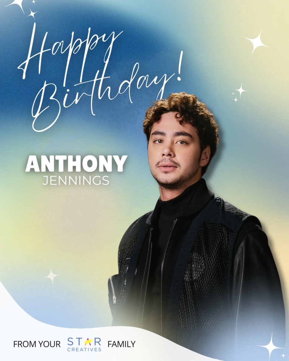 Happy Birthday, #AnthonyJennings! 🎉🎂

Your journey so far has been remarkable. May this year bring new heights of happiness, peace, and fulfillment. 

From your Star Creatives family! 🌟