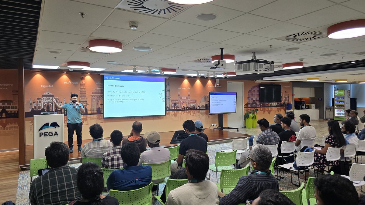 cncfhyd's tweet image. Speaking now: @PriteshKiri

AI meets Chaos Engineering! Showing how @LitmusChaos becomes your intelligent co-pilot for resilience, and also their brand new MCP server 🤖⚙️

#LitmusChaos #ChaosEngineering #CNCFHyderabad