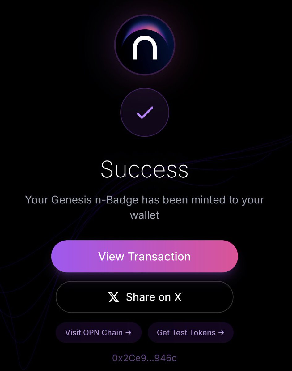 Claim Early Badge  - <a href="/IOPn_io/">IOPn</a> Testnet is LIVE ✅✅
Reward :  Potential Airdrop
For All Users

 Faucet :- faucet.iopn.tech
✅ Claim Faucet 
Go Here:- genesis.iopn.io/#claim
 Video,
👍🏻Claim Badge Done