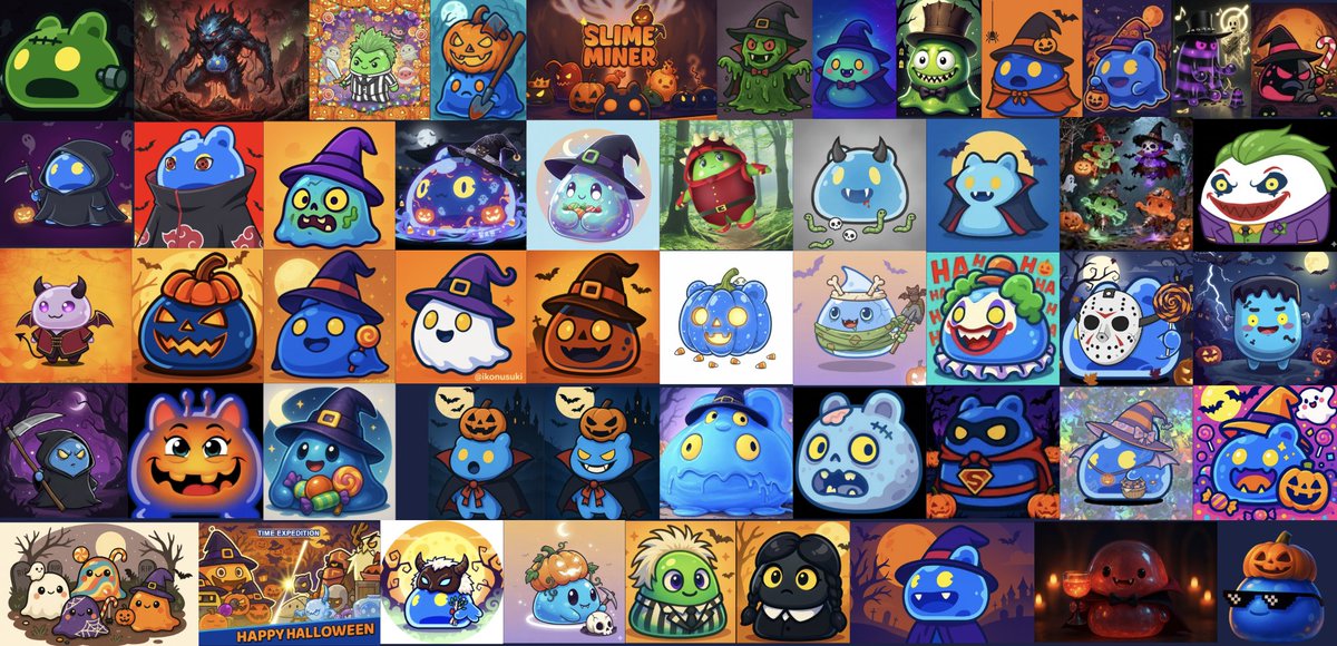 Thanks for all the Cute Halloween Slimes 🎃👻 #MyHalloweenSlime 
We decided to choose 10 Best Slime Costumes. Which one is your favourite~ 👻🎃

<a href="/CMaskmans/">JOVI</a> <a href="/randomking206/">Evan</a> <a href="/SeanQuartz3018/">Quartz</a> <a href="/cinnamon9panda/">cinnapanda</a> <a href="/pinoycadplus/">𝐊𝚵𝐧𝚵𝐆𝚵𝐧𝚵</a> <a href="/eanne_27/">eanne27</a> <a href="/Xavierviru/">Xavier V.</a> <a href="/WolfTon11/">Wolf Gaming 🐺</a> <a href="/Ccmmm33/">BelleEpoque</a> <a href="/IRFANULLAH919/">Dr. IRFANULLAH 🟡 🇵🇰 | ⚔️</a>