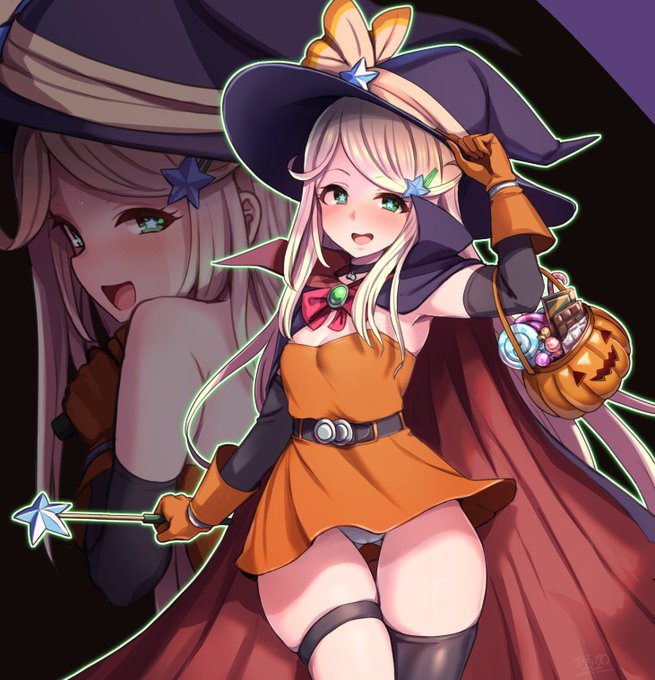 これはハロウィンに向けて何枚か描いて支援サイトに投げようと思ってたけど枚数足りなくてハロウィンに投げれなかった絵の切り抜きです 昔作ったうちの子… 