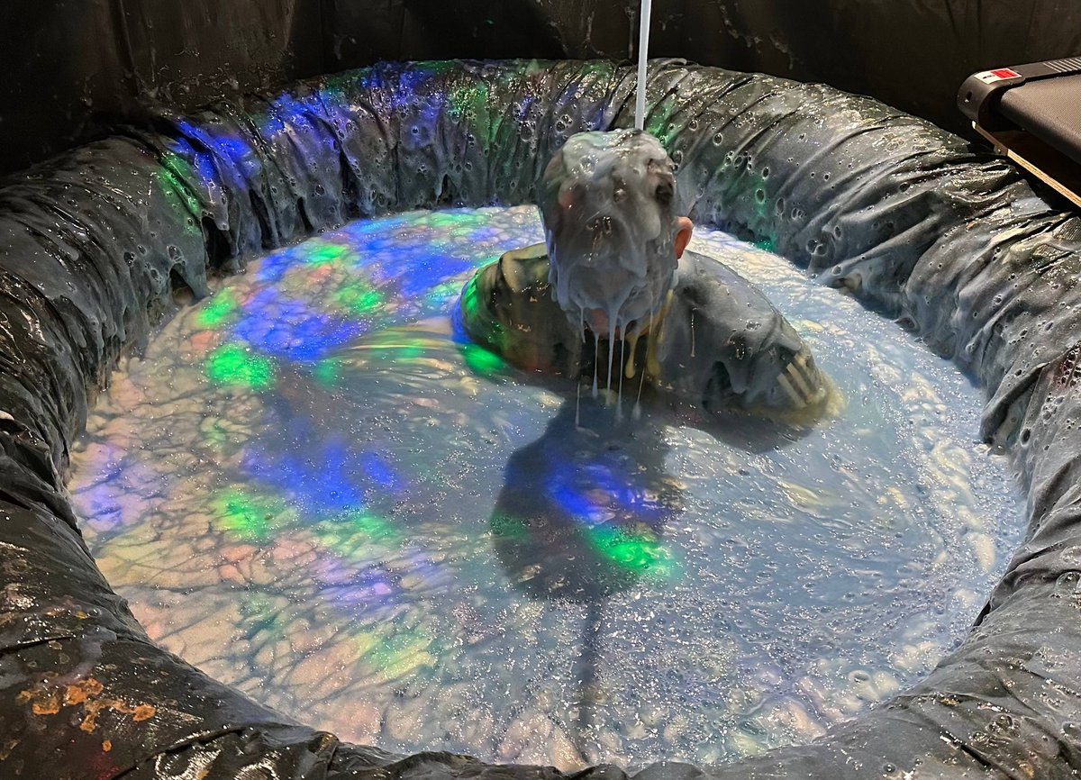 gungejames's tweet photo. Someone pulled that lever and got their own back!

It's always been my biggest gunge fantasy to be plunged into a pool of slime, it finally happened at the epic Goop Quest!

#gunge #gunged #slime #slimed https://t.co/kZ2DPuVZsr