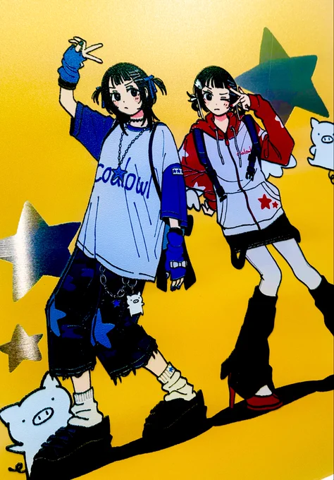 お友達のアウルちゃん() の原宿ハラカドの展示会観に行ってきたた! 可愛い女の子の絵たくさんで超超しあわせだった〜