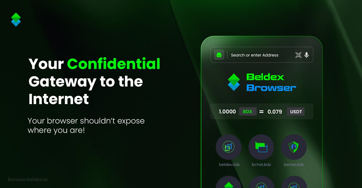 BeldexCoin's tweet photo. Browse freely, stay secure with Beldex Browser.
Stop compromising your confidentiality.