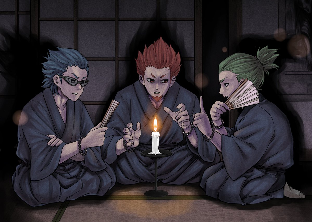 以前2broRadio怪談スペシャルで描かせていただいた絵。兄者さん弟者