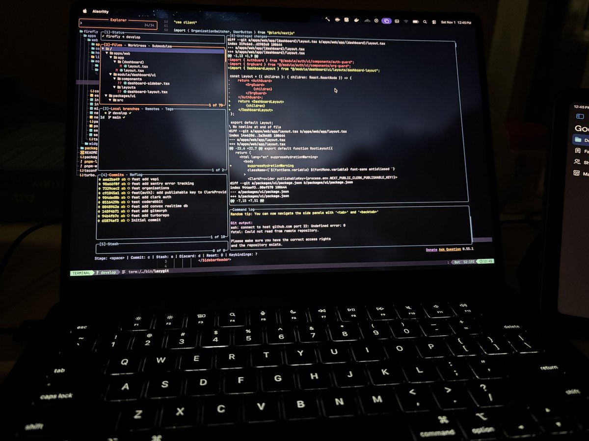 MohantaAbhigyan's tweet image. Day 4
Setup dashboard for the saas, also setup my nvim with lazy, lazygit is really nice, also got myself org mode on nvim :)
#100DaysOfCode