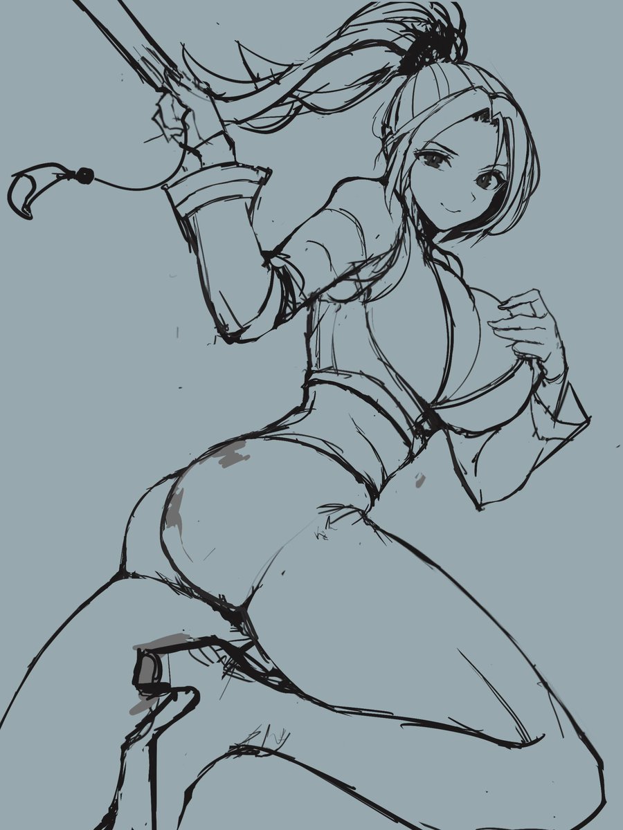 イラストを描いてる時によくラフから清書する段階で線に勢い無くなってしまう事ってあるじゃないですか?僕もそうなんだけど目だけ清書じゃなくてラフの時の目を残して顔のバランスを保つってやってます。 