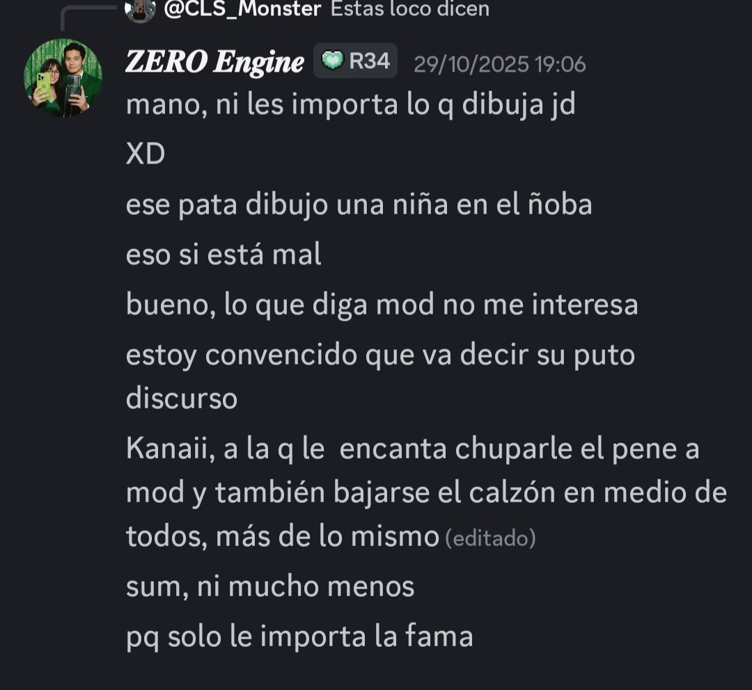 He’s also now had the nerve to mess with more artists like Modrafter, Kanaii, and Namie, saying disgusting things about them and always painting himself as the misunderstood good guy.