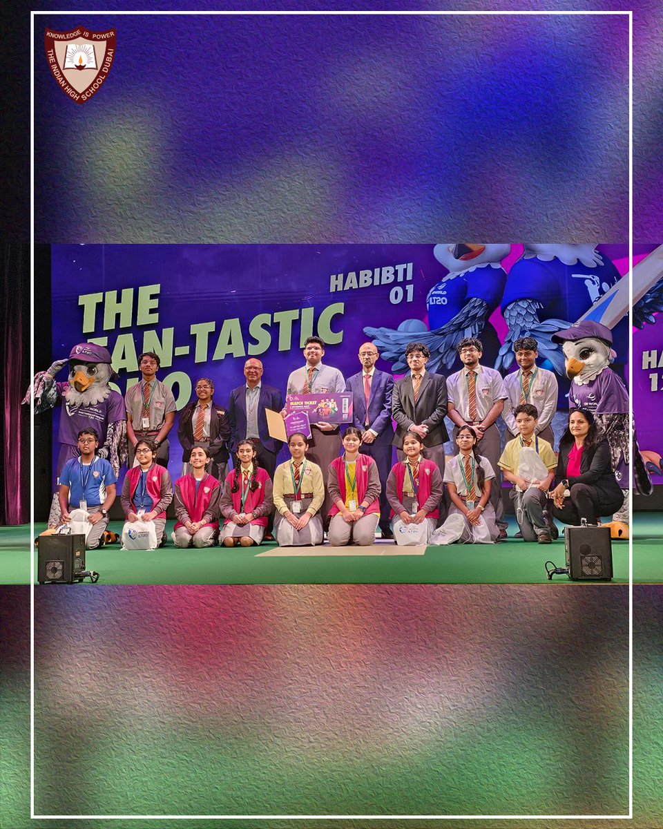 IHSDubai_1961's tweet photo. Creativity crowned at The Indian High School!
We are thrilled to announce that Levin Veeroy Fernandes is the winner of the ILT20 Mascot Design Competition, selected from a talented pool of 10 finalist young artists who showcased imagination, flair, and school spirit. @KHDA https://t.co/AZuVR2ScWO