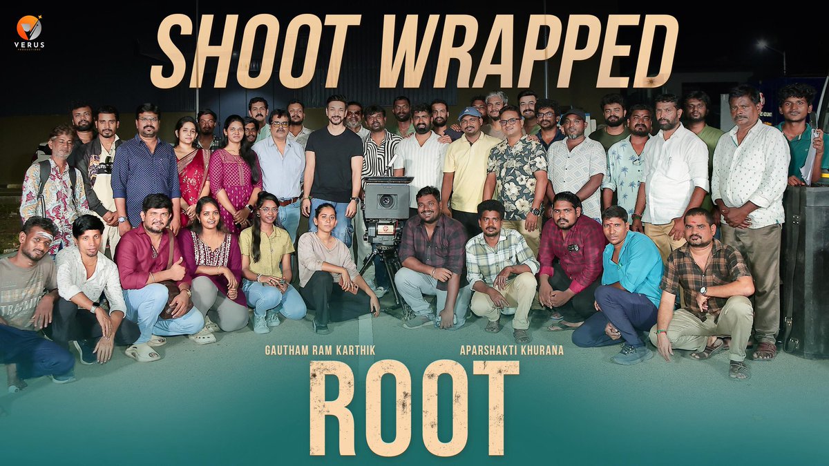 Sugumar_Tweetz's tweet image. #ROOT Full Schedule Wrapped ✅ 

Starring 🌟 #GauthamKarthik

A sci-fi crime thriller written &amp;amp; directed by @soori_prathap