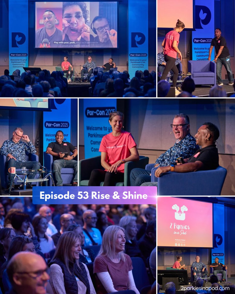 morethanatremor's tweet photo. 🎙️LIVE from #ParCon!
We’re joined by neuro physio @LauraNeuroHeroes with top tips for getting out of bed, easing dystonia & getting dressed with confidence 💪✨
Plus big announcements!
Watch now 👉 https://t.co/AeI6UuJjtz
#2ParkiesInAPod #ParkinsonsUK #ParkinsonsAwareness https://t.co/reed3sdmFf