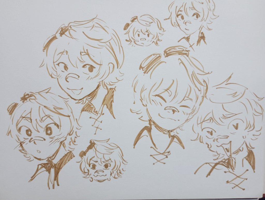 cheesycoffee__'s tweet image. I forgor the bandage + I did more bennys yayy #bennett #genshin