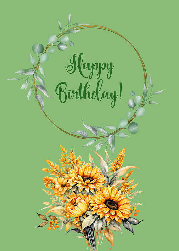 HurmerintaArt's tweet image. Green Happy Birthday With Sunflowers.

Beautiful glossy cards with white envelopes. Come and have a look!

#birthdaycards  

johanna-hurmerinta.pixels.com/featured/green…