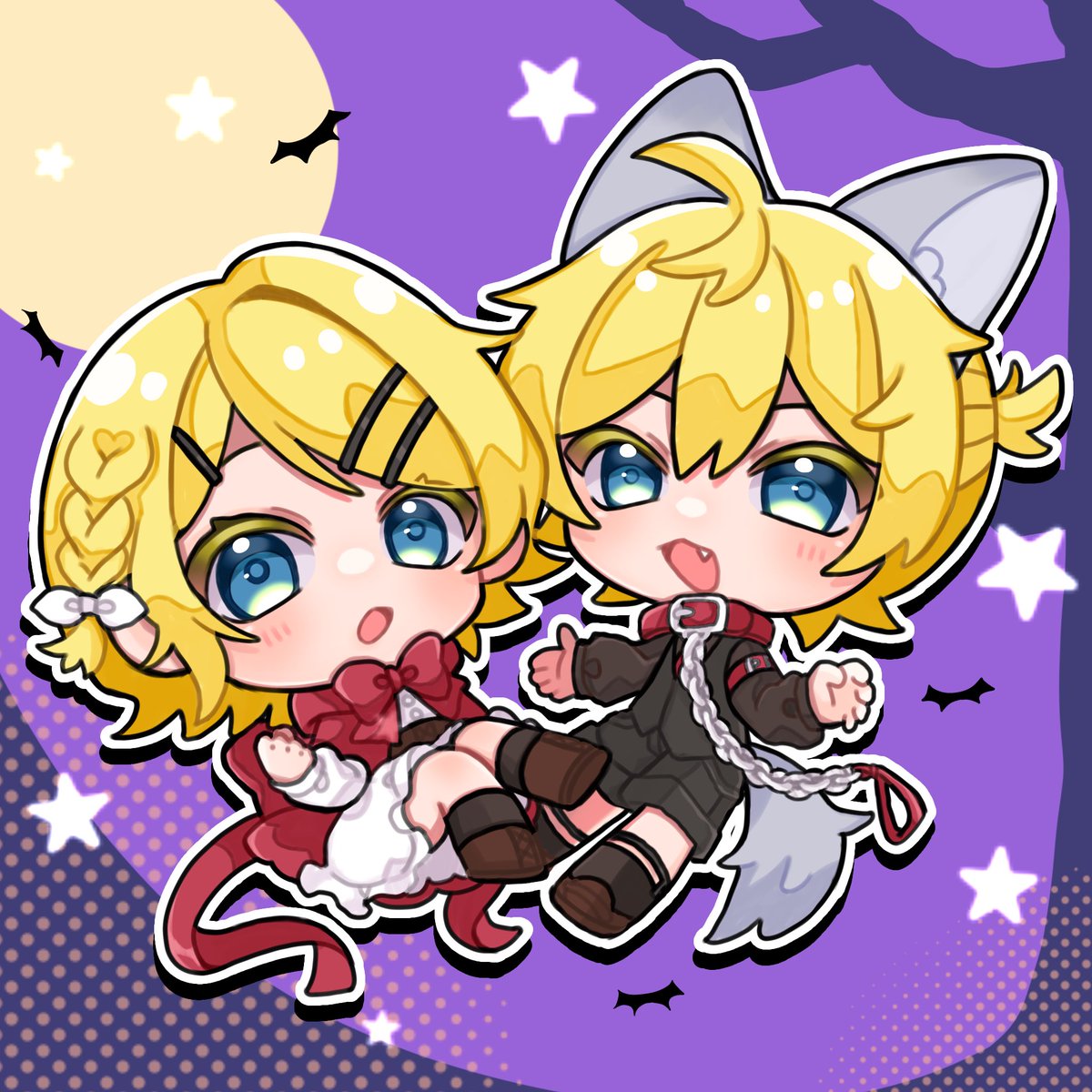 やっべ
ハロウィン用に事前に描いてたの忘れてて
気づいたら過ぎてた🎃
#鏡音リン #鏡音レン