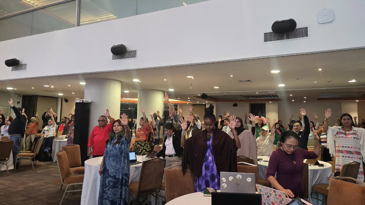 Iwbnglobal's tweet photo. Day 1 – IIFB In-Person Preparatory Meeting for SB8J-1 🌿 📅 25 Oct 2025
An inspiring start to the @IIFB’s journey toward the first meeting of the Subsidiary Body on Article 8J! 💪🏽✨
#IIFB #IndigenousPeoples #CBD https://t.co/S2vOWBSzRe