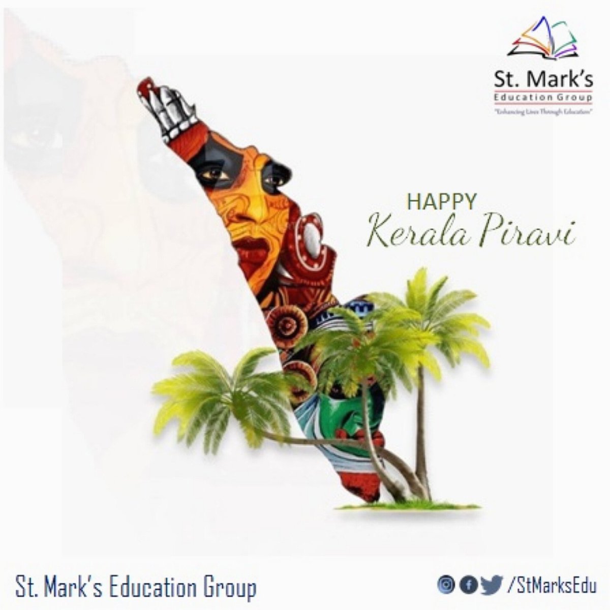 StMarksEDU's tweet photo. On this Kerala Piravi, we celebrate the beauty, culture, and spirit of our beloved God’s Own Country. 

May we continue to grow in unity, wisdom, and pride.

Happy Kerala Piravi from all of us at St. Mark’s Education Group!

#KeralaPiravi #KeralaPiraviGreetings #StMarksEDU https://t.co/lxRQK2QNOm