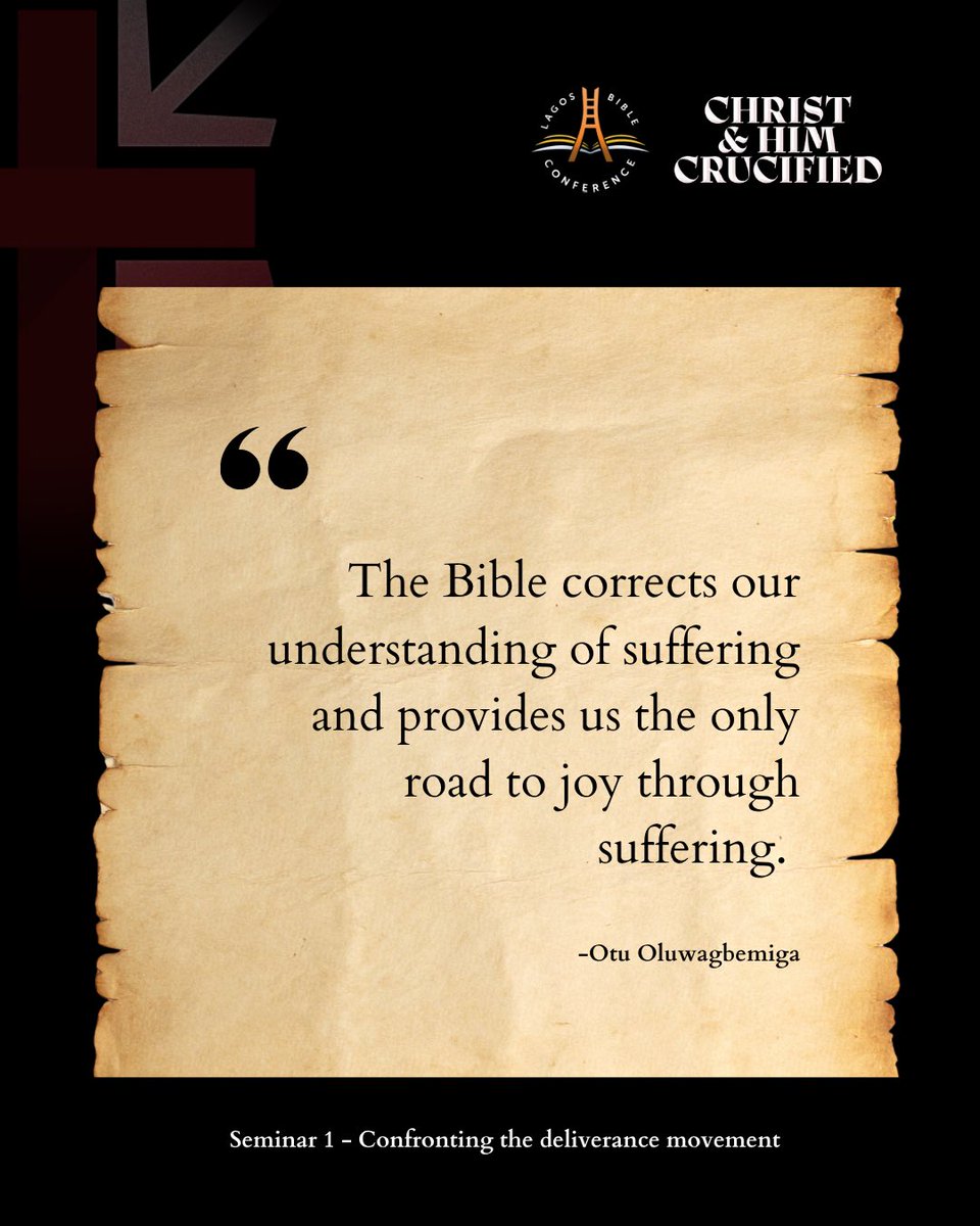 SGBCLagos's tweet image. Day 1  31st Oct 2025  

Seminar 1: Confronting the deliverance movement | Pastor Otu Oluwagbemiga  

#sgbclagos #lagosbibleconference2025
 #sounddoctrine