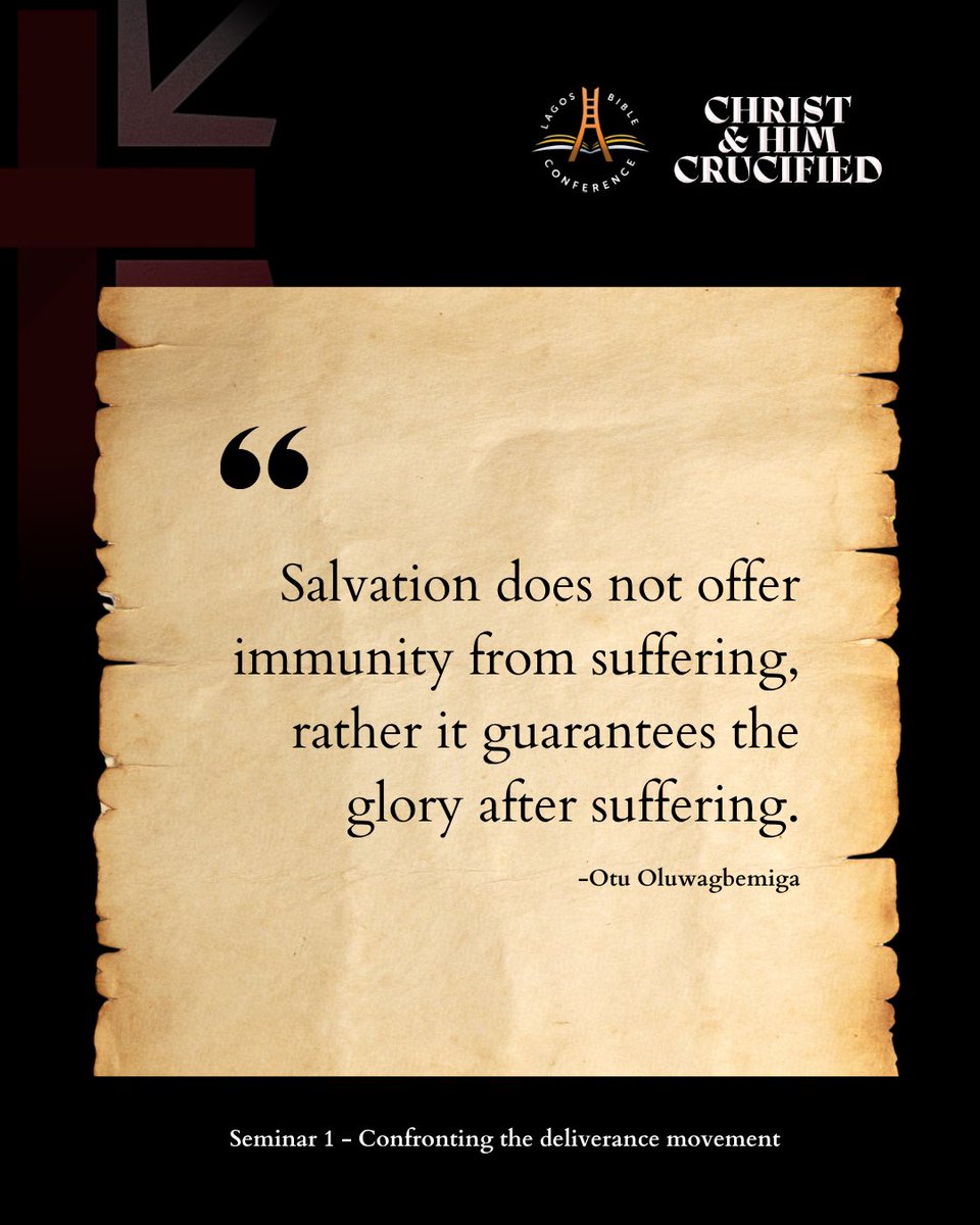 SGBCLagos's tweet image. Day 1  31st Oct 2025  

Seminar 1: Confronting the deliverance movement | Pastor Otu Oluwagbemiga  

#sgbclagos #lagosbibleconference2025
 #sounddoctrine