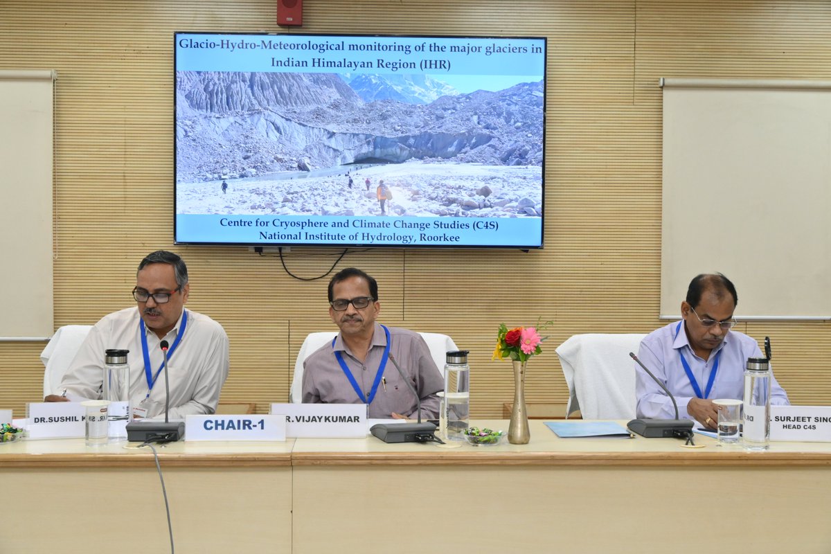 NIH_Hydrology's tweet photo. The Centre for Cryosphere & Climate Change Studies (C4S), NIH Roorkee organized a National Workshop on “Monitoring of Himalayan Cryosphere” bringing together experts to discuss glacier monitoring, GLOF risks & water security.
#NIHRoorkee #HimalayanGlaciers #CryosphereResearch https://t.co/SVrvX9dpNj