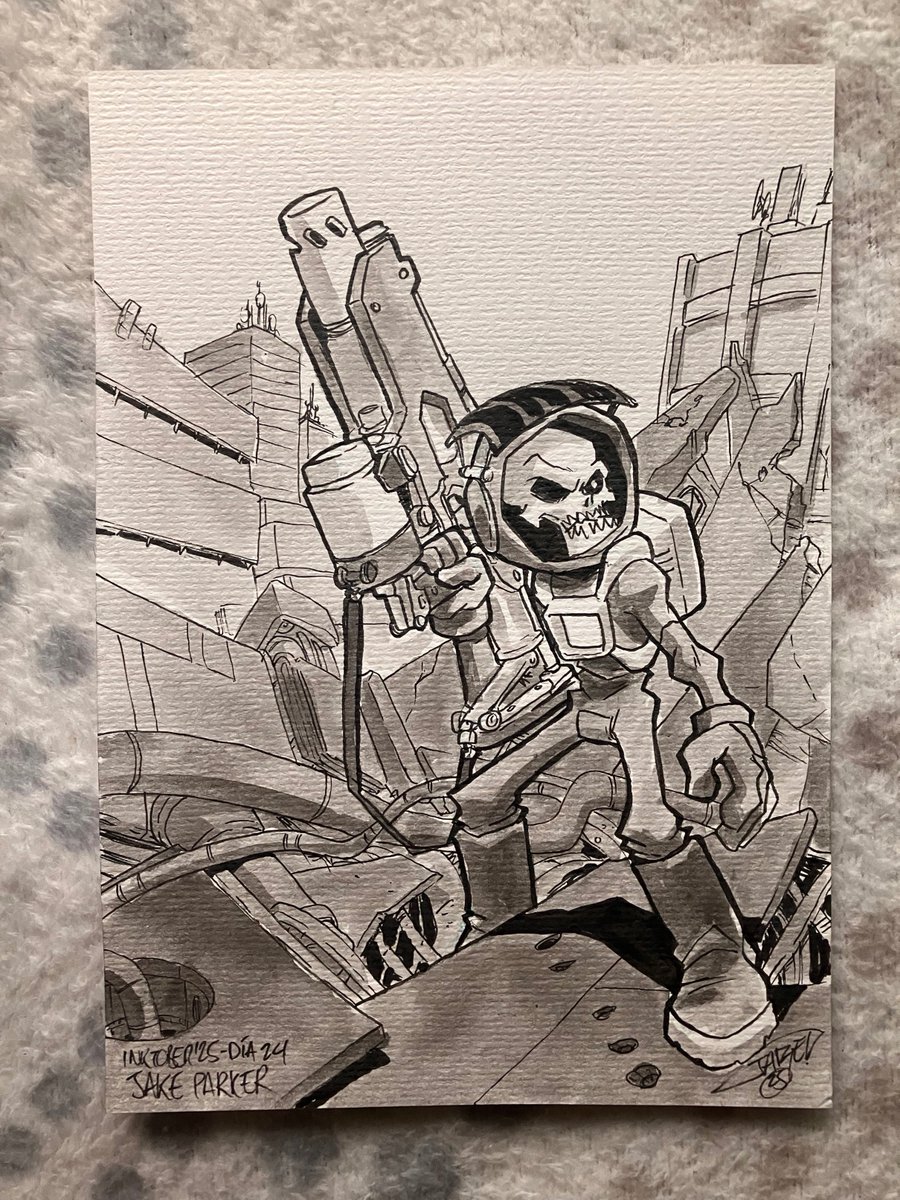 #Inktober2025: autores que me formaron como dibujante.
Tras una década participando en Inktober y siguiéndolo en redes, <a href="/mrjakeparker/">Jake Parker</a> se ha convertido en ese profe majete que me habría encantado tener de joven. Pero nunca es tarde y a él le quedan muchas perlas de sabiduría.