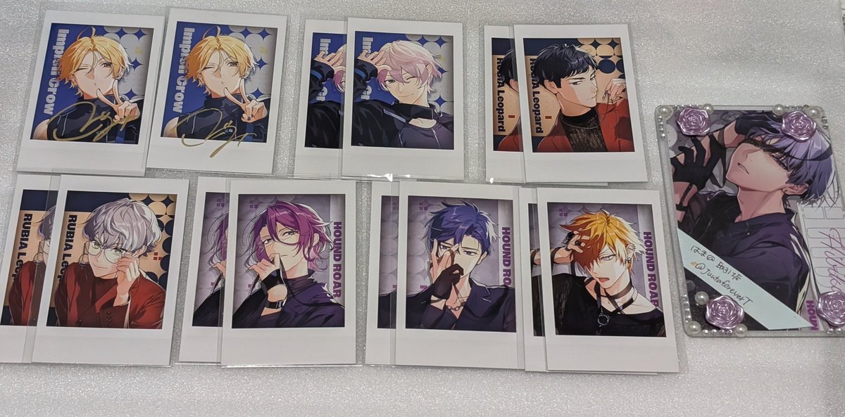 【交換】DIG-ROCK ディグロ ミニフォト風カード 早期予約

譲:
直筆 つぐみ
通常 雲雀 黒乃 妃志 詩音 想吾 翔舞
※正規品・不良品 各1点づつあります

求:
直筆 響1 決まり次第 響＞叶希
通常 響 ＞ 200円/枚
異種 響 叶希(充弦)

11/2現地手渡し 
検索からもお気軽にお声がけください