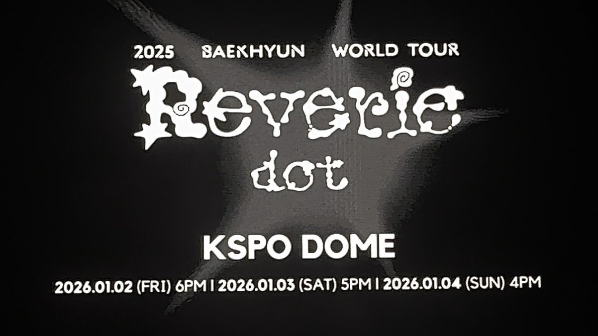Baekhyun announces ‘Reverie dot’ and teases a new album — a change in tune from when he previously said there wouldn’t be one anytime soon.

#2025MAMAVOTE #BAEKHYUN