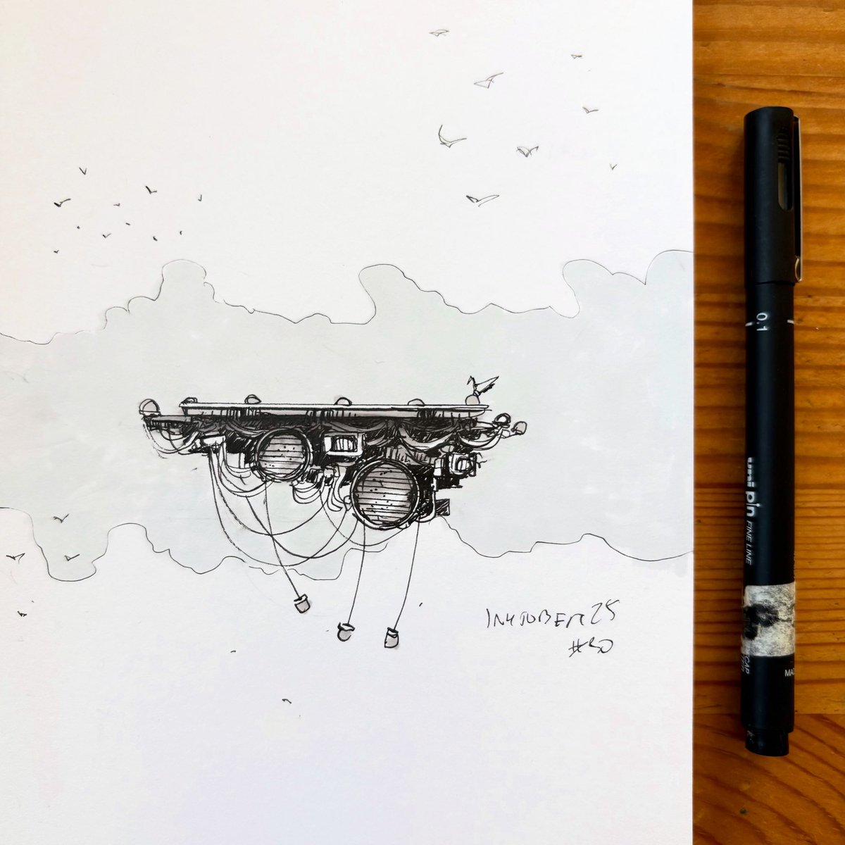 Vacant, 30th #inktober