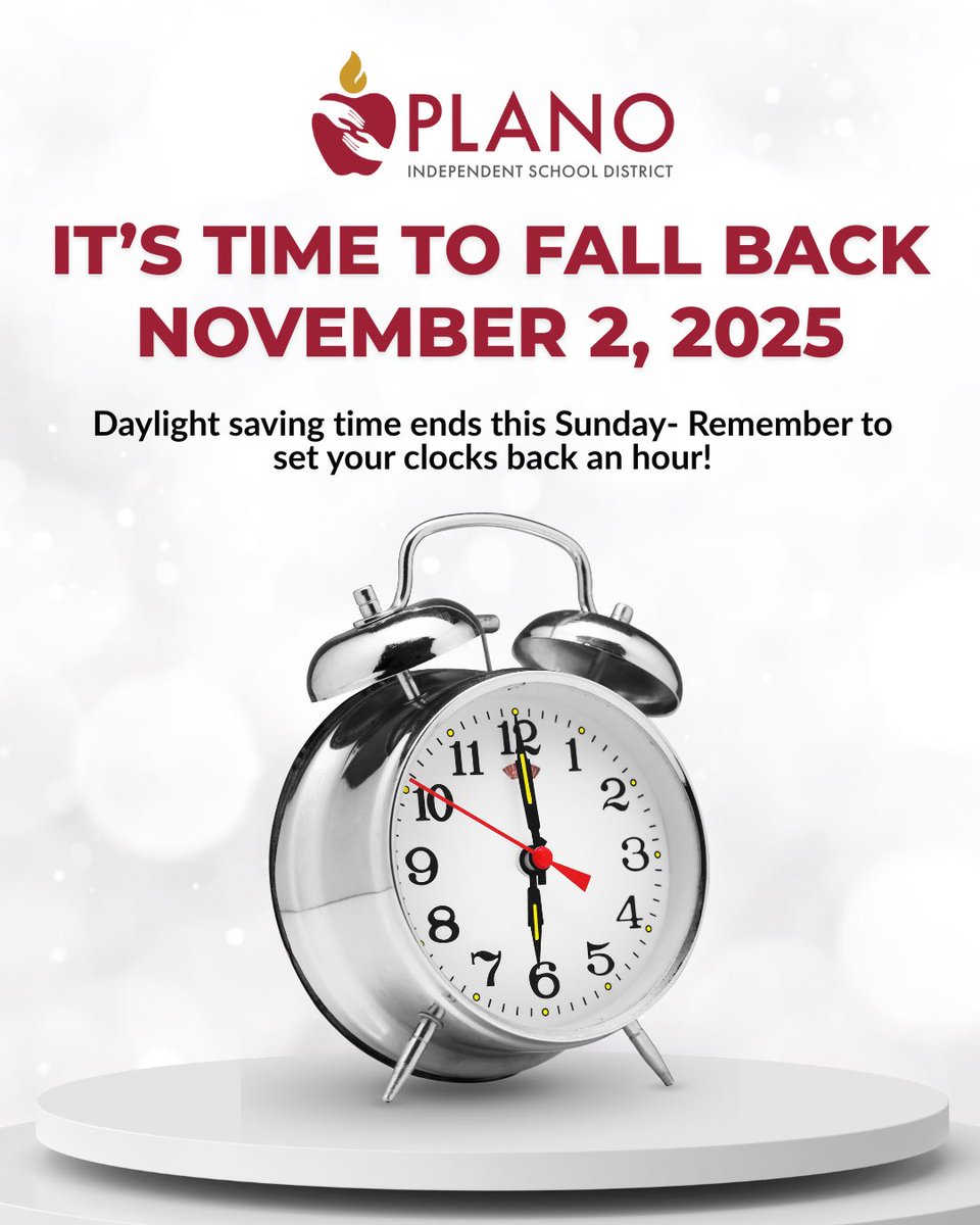 Daylight savings is this weekend. Time to FALL BACK. We gain an hour of sleep tonight!  #Aldridge_Ocelots #Aldridge_PTA