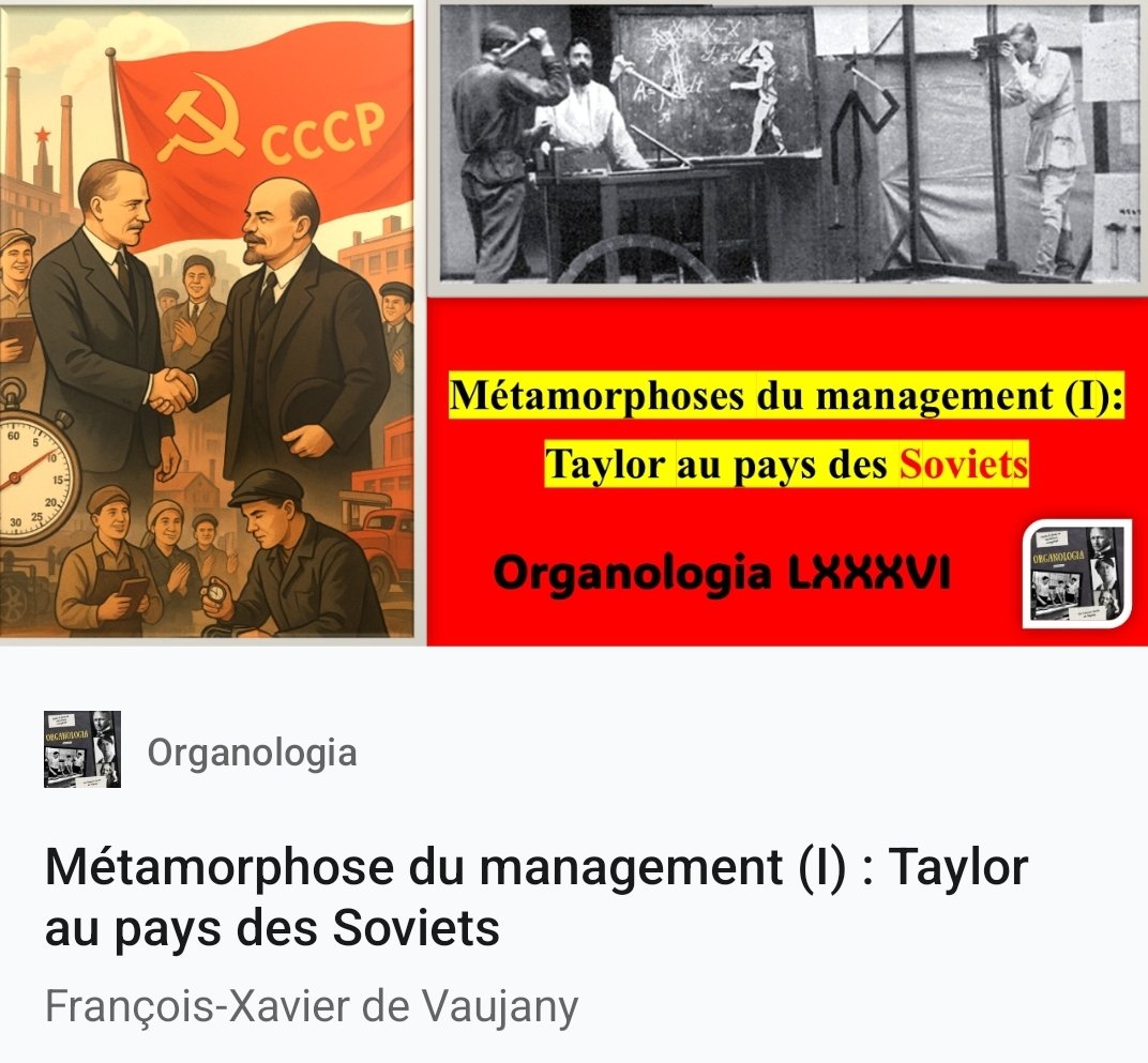 🔎 "Métamorphoses du management (I) : Taylor au pays des #Soviets" :
linkedin.com/pulse/m%C3%A9t… ➡️  Début d'une petite série d'#Organologia sur la diffusion du management en dehors des Etats-Unis pour les années 1910-1930 🗺️  #HistoireduManagement #Taylorisme #URSS