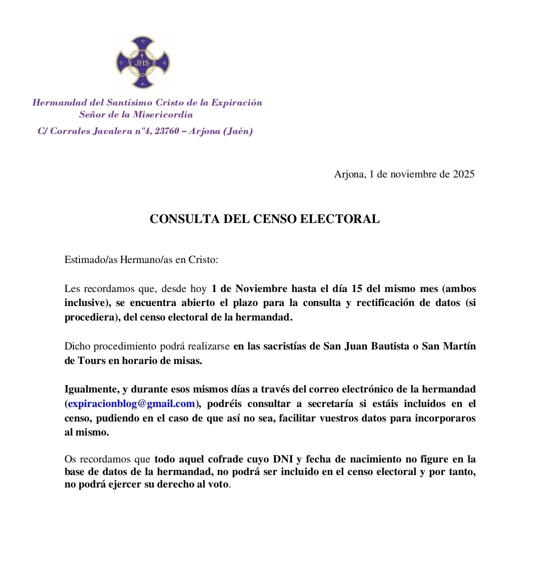 𝐂𝐎𝐍𝐒𝐔𝐋𝐓𝐀 𝐃𝐄𝐋 𝐂𝐄𝐍𝐒𝐎 𝐄𝐋𝐄𝐂𝐓𝐎𝐑𝐀𝐋