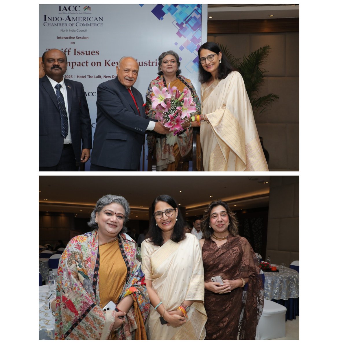 Got an opportunity to welcome Pia Singh, Chairman of DLF Foundation, as Second Vice President of the <a href="/iaccindia/">Indo-American Chamber of Commerce</a>, Northern Region, alongside Lalit Bhasin.

The session that followed, which focused on tariff issues and the way forward, provided an excellent platform to share my
