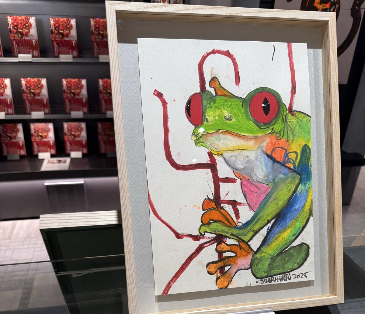 IMj7m9moVl31155's tweet image. 木原千春さんの個展を見に大垣書店麻布台ヒルズ店に行ってきました。行けて良かった！！楽しかったです！！
#木原千春さん
#Emanation