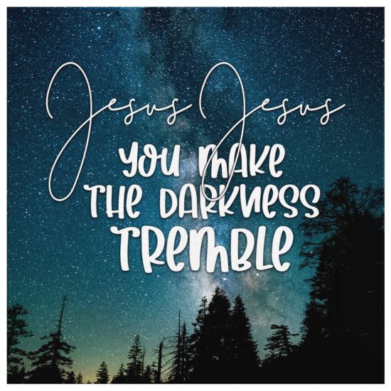 Saturday Eyes UP☺️The enemy knows Your Name
And scatters when we’re giving You praises
The greater the storm
The louder our song will be
Battles may roar
But we sing from victory
Darkness will tremble
Prison walls are gonna shake
'Cause fear has no power
When we worship Your Name