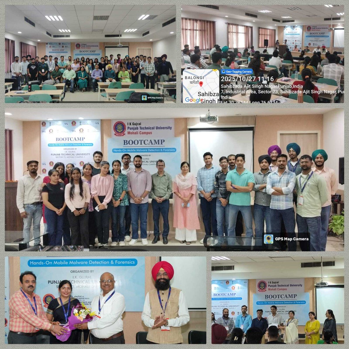 SSOIndia's tweet image. 📱🔐 5-Day Mobile Malware Detection & Forensics Bootcamp Concludes at IKG PTU, Mohali!
The intensive 5-day bootcamp, organized with CDAC Mohali and U-Net Solutions, covered:
✅ Malware & worm analysis
✅ APK deep-dive
✅ Mobile forensics tools
✅ Network defense strategies
✅…