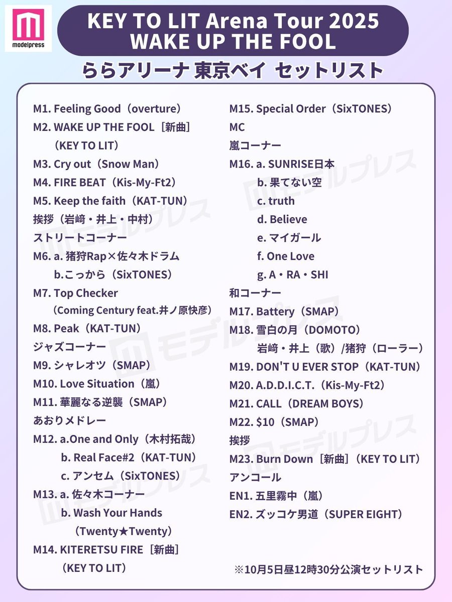 KEY TO LIT Arena Tour 2025 WAKE UP THE FOOLセットリストを公開