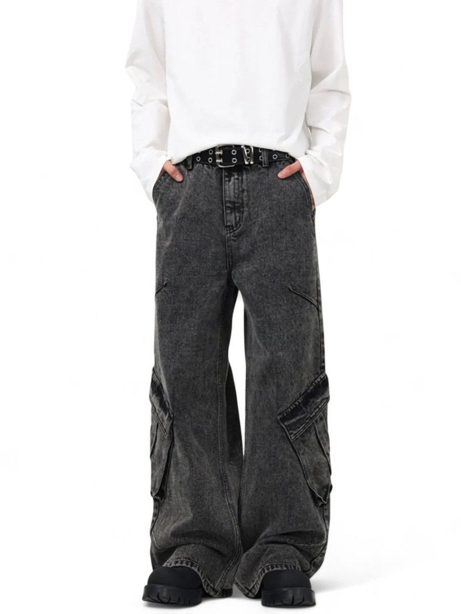 NoStylishWear's tweet photo. Cargo jeans with pockets so big, you might lose your phone! $99.99 for jeans that say, "I'm here to chill... and maybe carry snacks." Who needs a bag when your pants do all the heavy lifting? 🕶️🍟 #NoStylish https://t.co/tqi1Zq7TMY https://t.co/BcDw6zmIYu