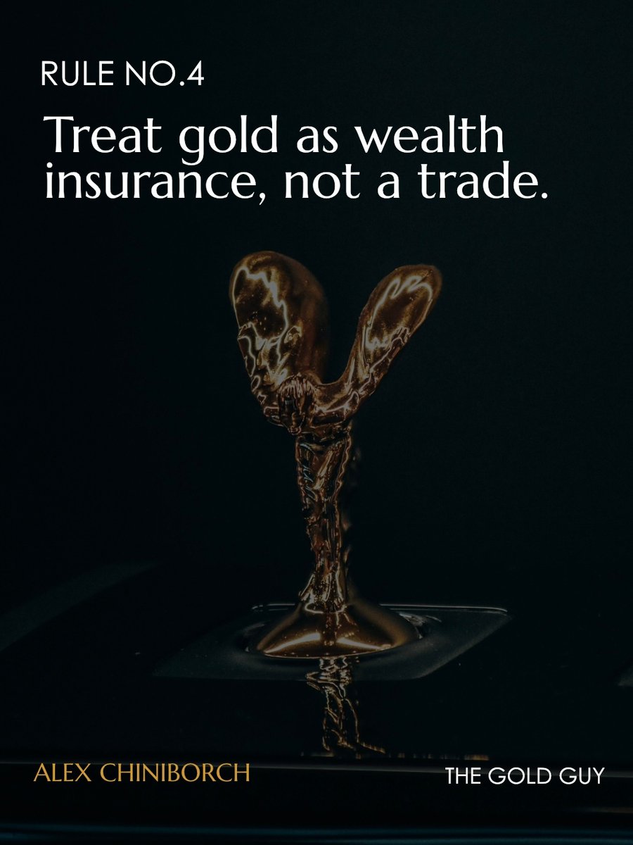 AlexChiniborch1's tweet image. HOW THE WEALTHY USE GOLD 

They focus on protection, diversify where they store it, buy consistently, and treat it as insurance for their wealth — not a gamble.

#GoldStrategy #WealthProtection #SmartMoney
