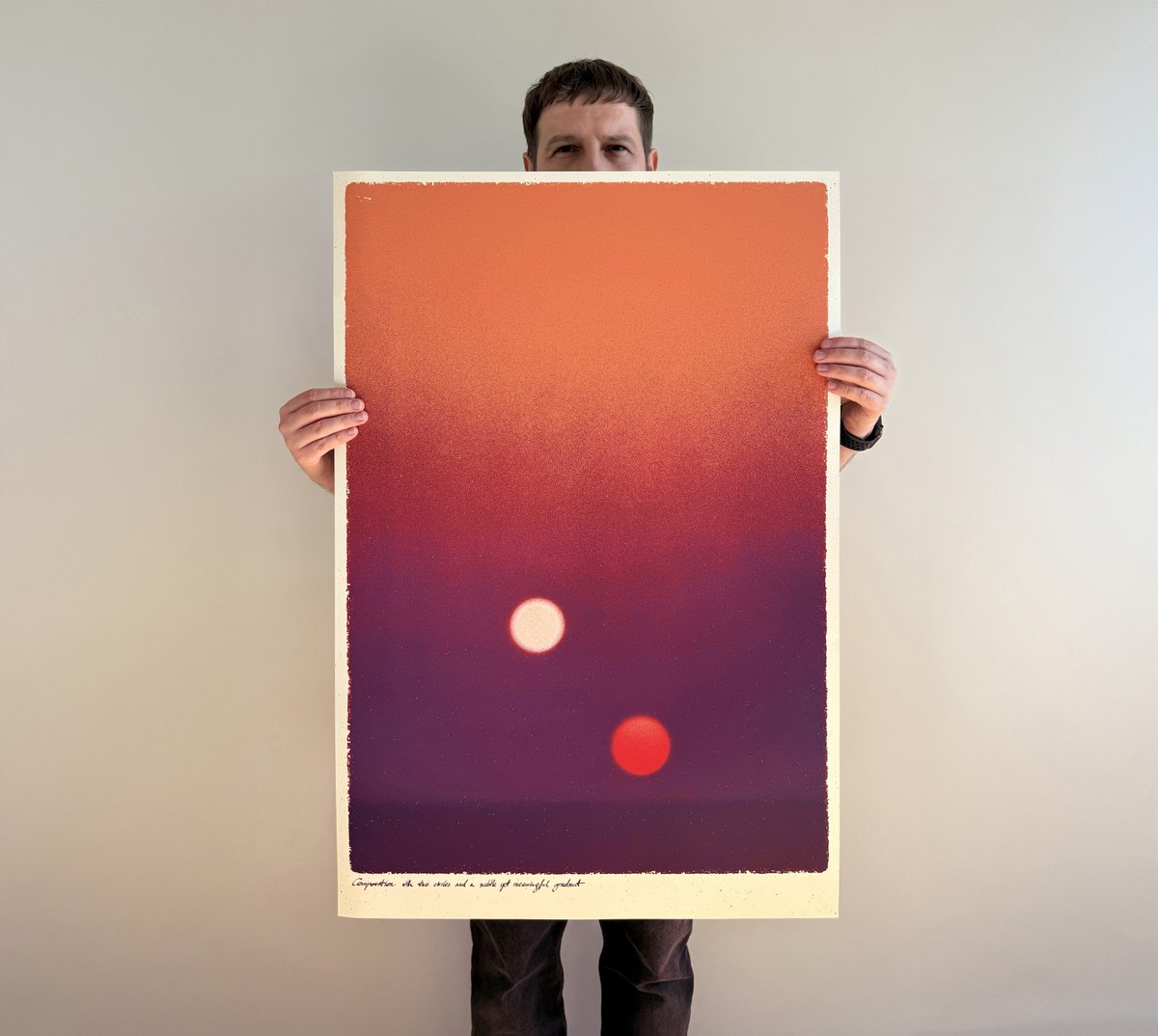 BartoszKosowski's tweet photo. „Composition with two circles and a subtle yet meaningful gradient” is a 7-colour screenprint on gorgeous metallic 300gr paper

It is now available in my store and for the next 48 hours you can get free shipping (use the code CIRCLES at the checkout).

https://t.co/sOmmeshxwL https://t.co/jnBRfyjaoE
