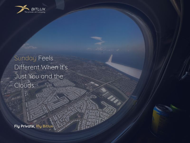 It's not about escaping the week. It's about a life with no escape required. 
       
This is what a Sunday afternoon looks like when you fly private. A serene view from 40,000 feet, without the noise. Just pure, uninterrupted peace.

#PrivateJet #LuxuryTravel #JetSetLife