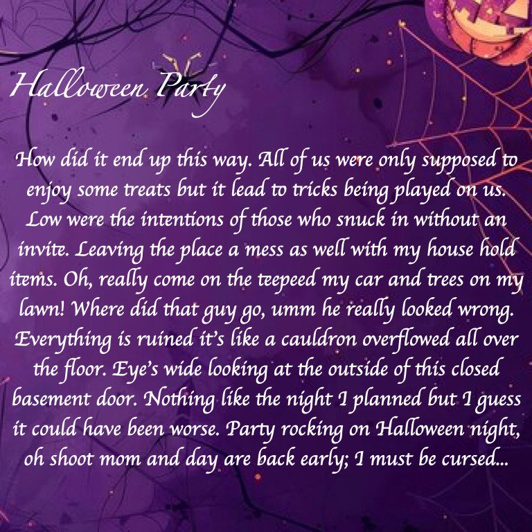 MLeighQS's tweet image. Halloween Party 🎃
#fyp #poetry #spookyvibes