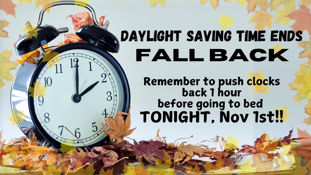 RockCommChurch's tweet photo. We gain one hour!
Turn back your clock tonight before going to bed! https://t.co/xW2SnhQa4N