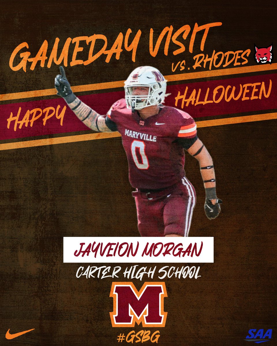 So blessed to receive my second game day invite 💪💪
<a href="/CoachLongHill/">Albert Long-Hill, M.Ed</a> <a href="/MCScotsFootball/">Maryville College Football</a> <a href="/Todd_Helton/">Coach Todd Helton</a> <a href="/StoutJeremy/">Jeremy Stout</a> <a href="/Hayden63Warwick/">Hayden Warwick</a> <a href="/Gabriel06079/">Gabriel Dennis</a>