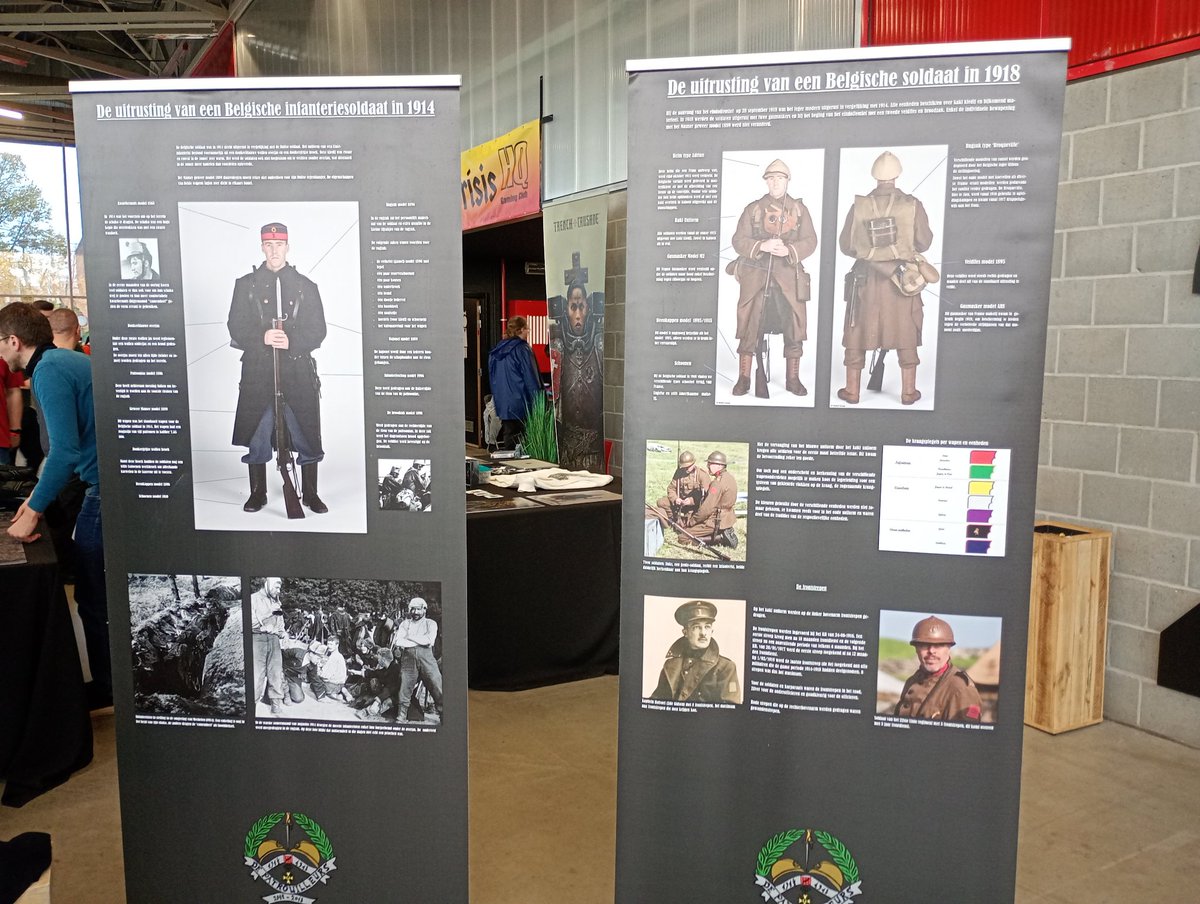 leadpile's tweet image. Crisis wargame show 
WW1 re-enactors